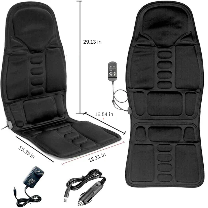 8 Mode Massage Chair Pad with Heated Back Neck Cushion