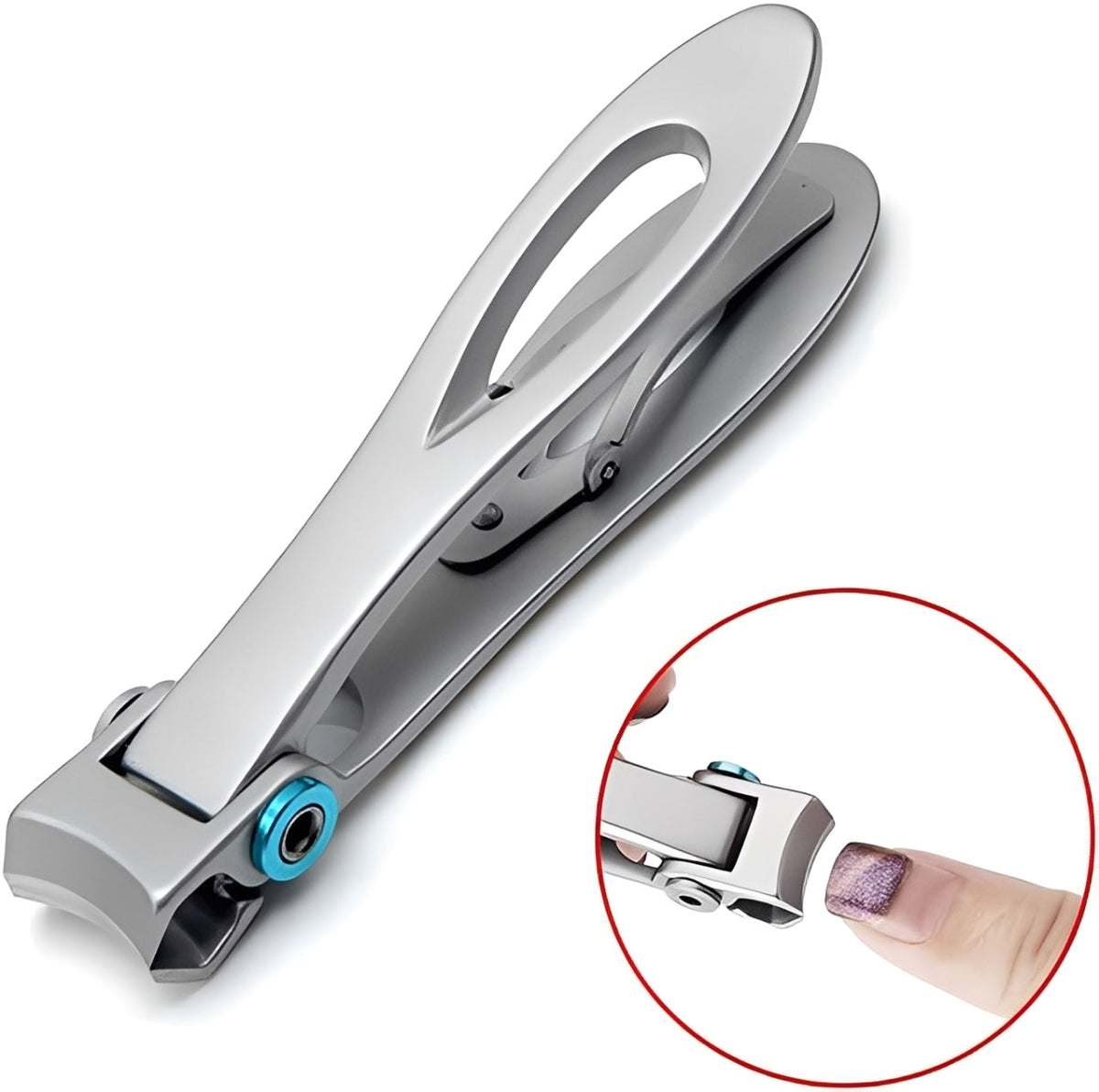 Ergonomic Stainless Steel Nail Clipper for Thick Nails
