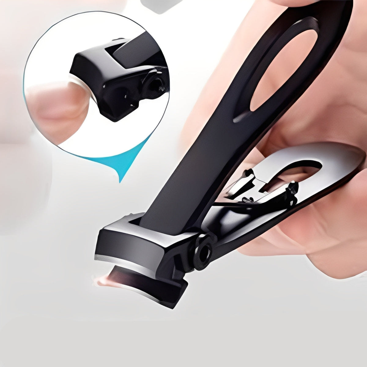 Ergonomic Stainless Steel Nail Clipper for Thick Nails