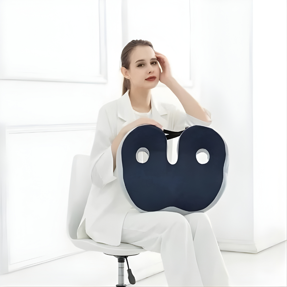 Adjustable Memory Foam Sit Bone Relief Seat Cushion