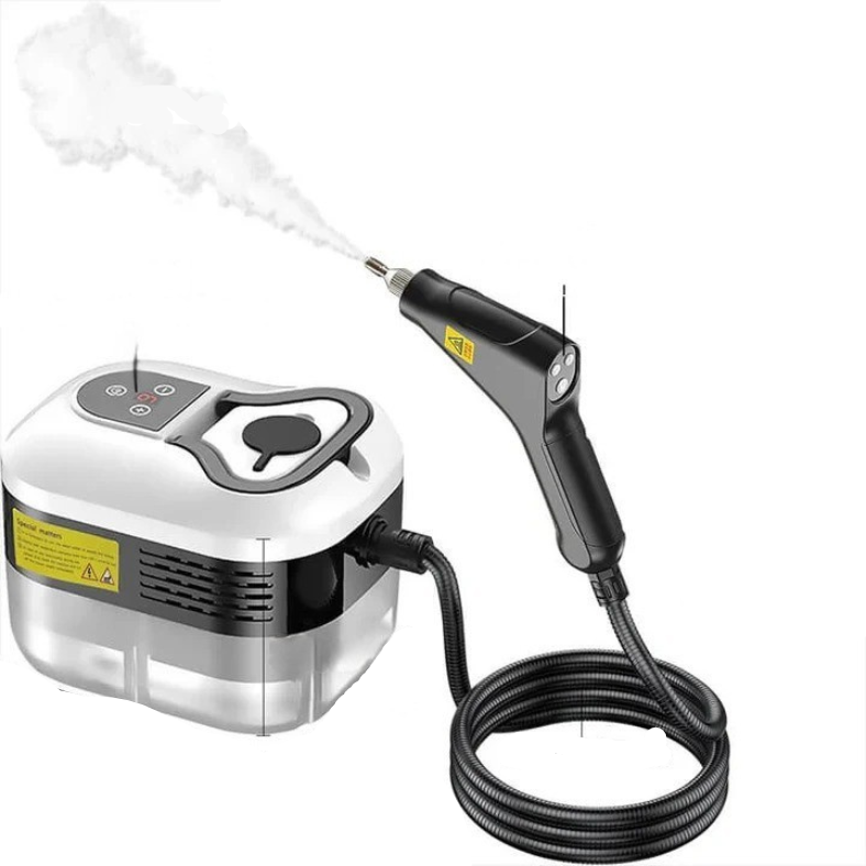 Steam Cleaning Device with Nozzles and Heat Resistant Gloves