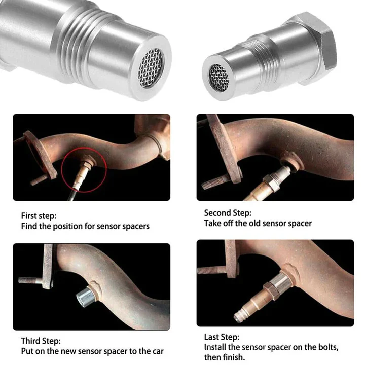 Car O2 Sensor Adapter CEL, Fix Check Engine Light M18*1.5