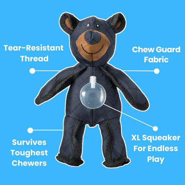 Chew Resistant Interactive Bear Dog Toys for Heavy Chewers