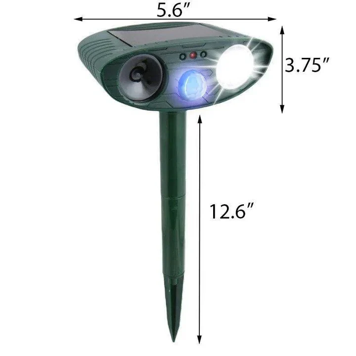 Solar Powered Ultrasonic Chipmunk Repeller