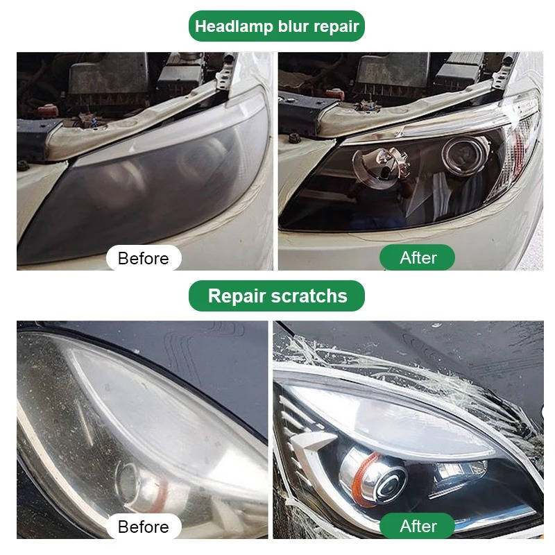 Headlight Lens Restoration Kit, Set of 2