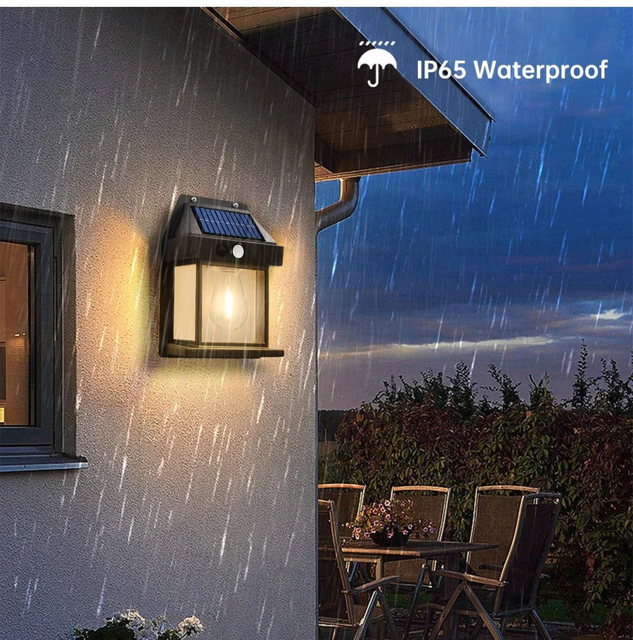 Solar Wall Lamp Outdoor, Set of 2