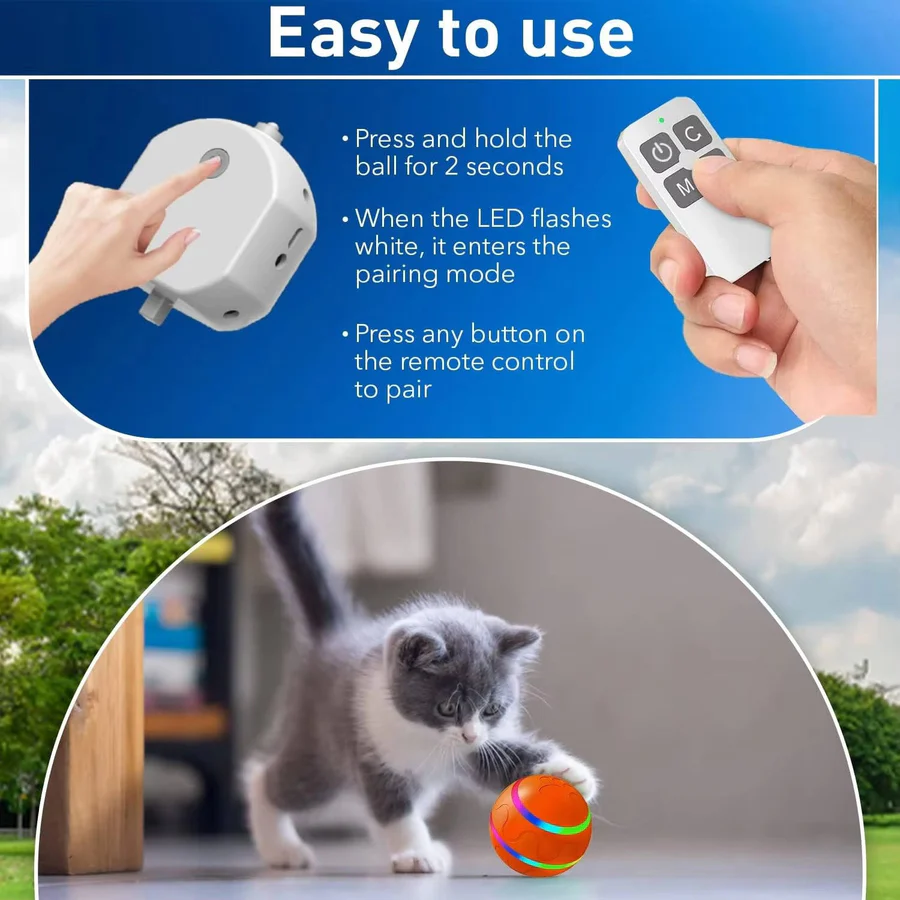 Interactive Dog and Cat Ball Toy