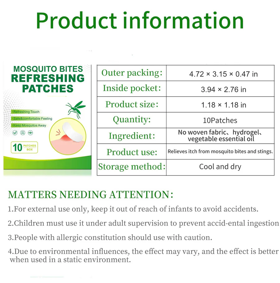 Mosquito Bites Treatment at Home Patch