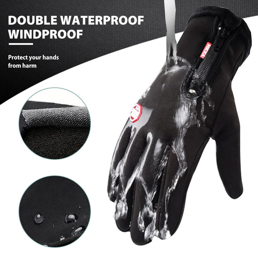 Thermal Gloves, Unisex Touch Screen Winter Gloves