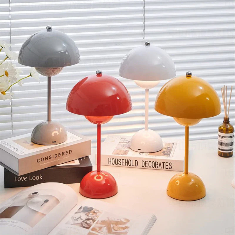 Nordic Mushroom Lamp with USB Charging
