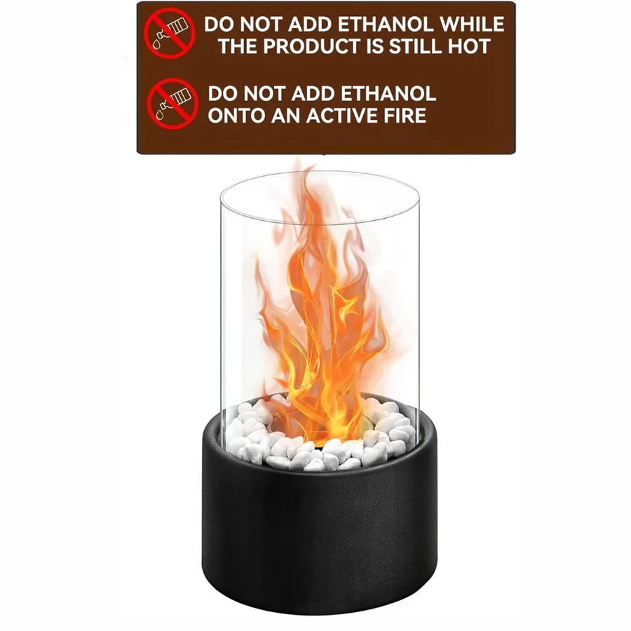 Mini Portable Glass Tabletop Fireplace