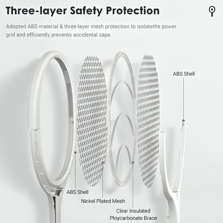 5 in 1 Fast Charging Bug Zapper Racket