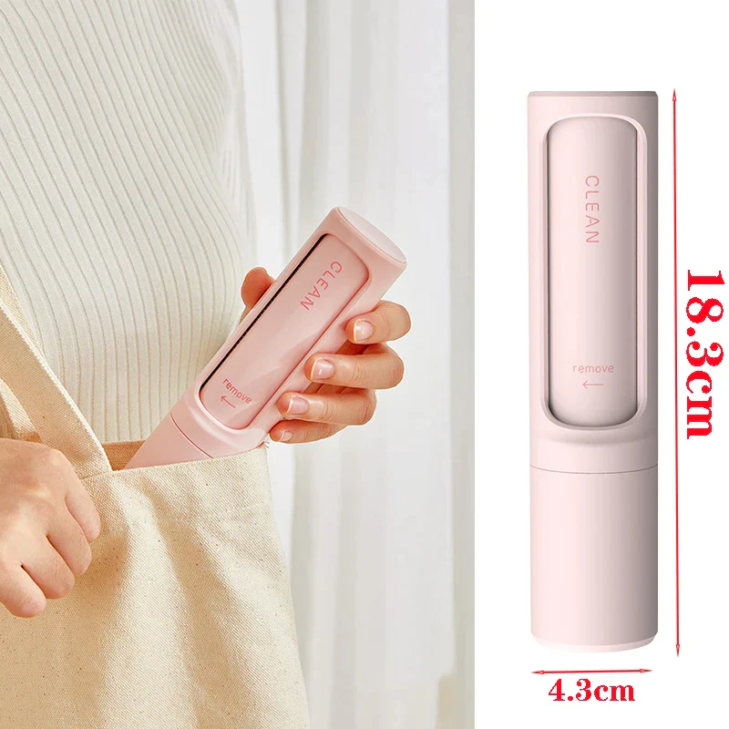 Reusable Lint Roller with Inbuilt Pet Hair Remover Brush
