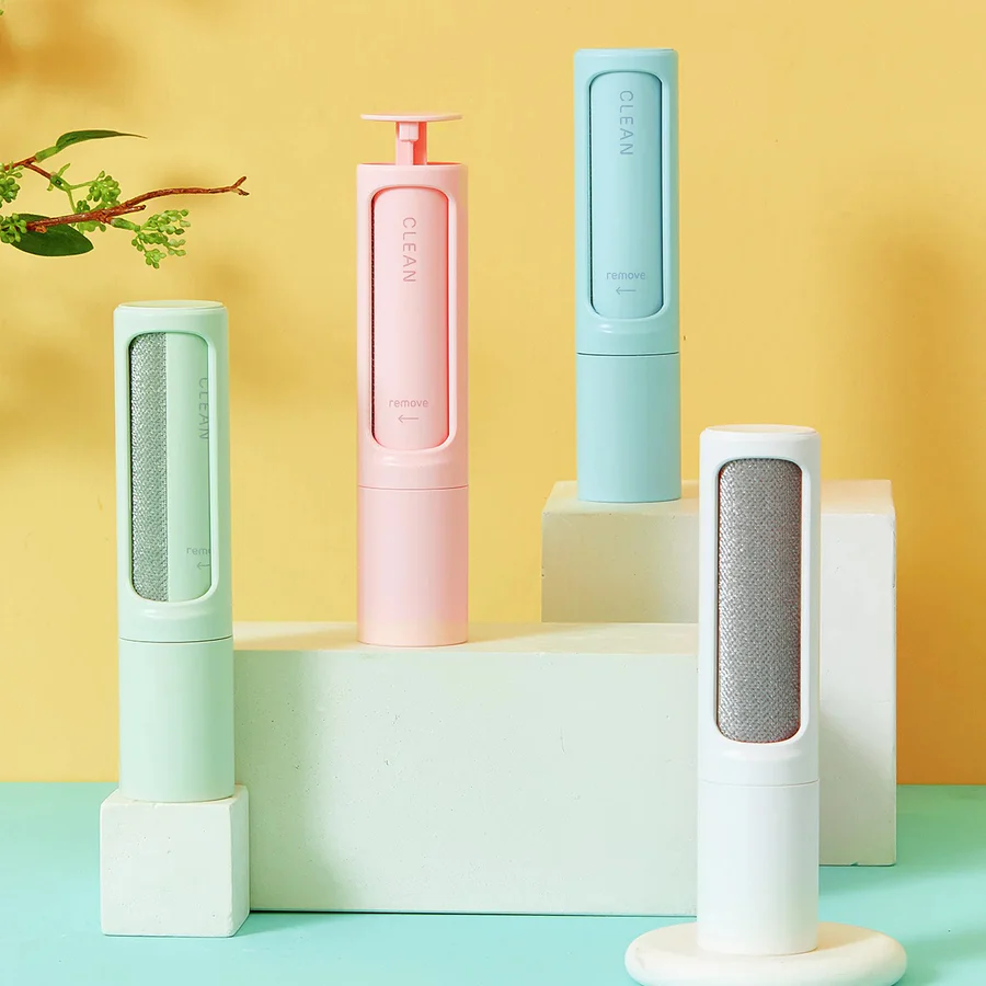 Reusable Lint Roller with Inbuilt Pet Hair Remover Brush