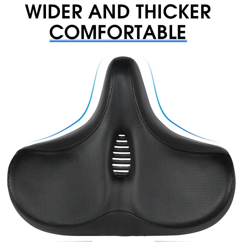 Memory Foam Bike Saddle with Ventilation for Long Rides