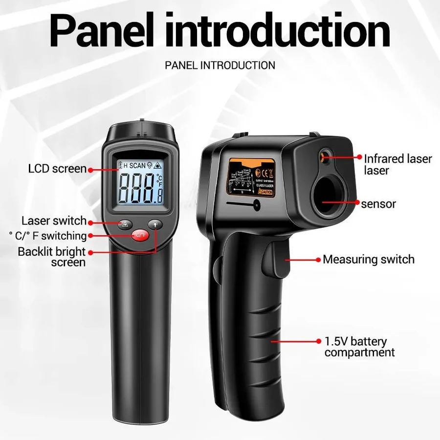Infrared Laser Thermometer for Contact Free Measurement