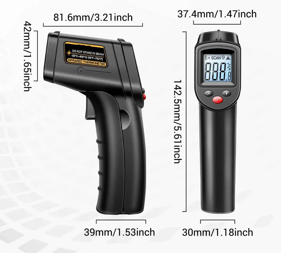 Infrared Laser Thermometer for Contact Free Measurement