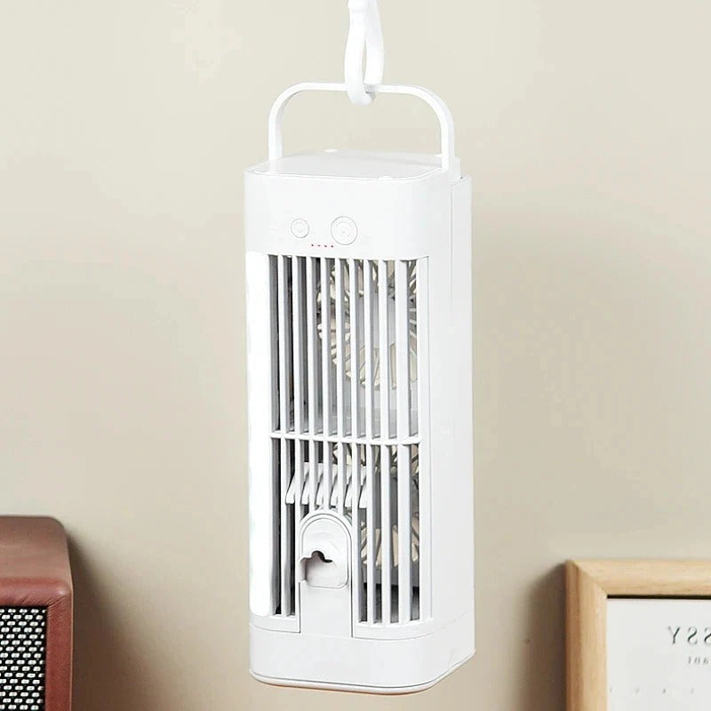 Mini Portable Air Conditioner Desk Fan with Spray Cooling