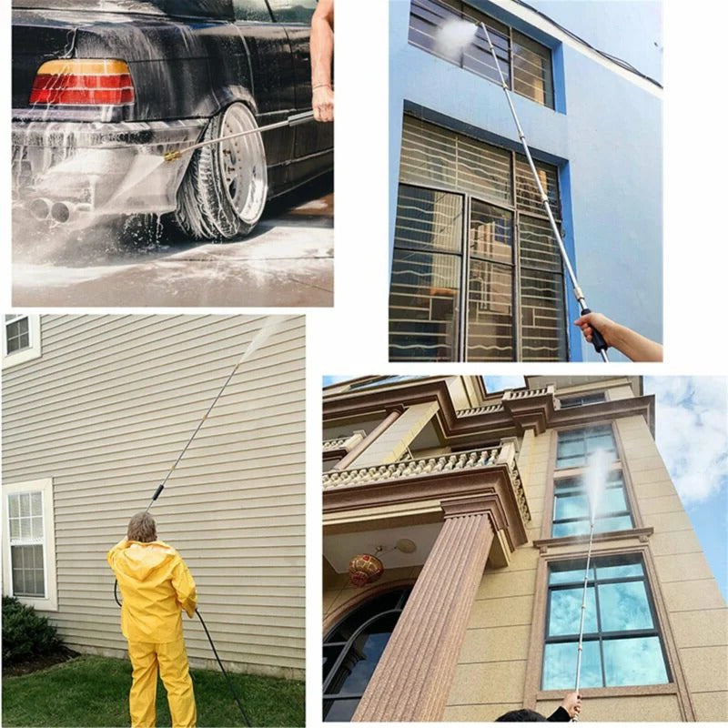 4000 PSI Telescoping High Pressure Washer Wand Set for Gutter & Roof Drainage & Walls Cleaning