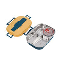 Thermal Lunch Box with 4 Compartments, Stainless Steel