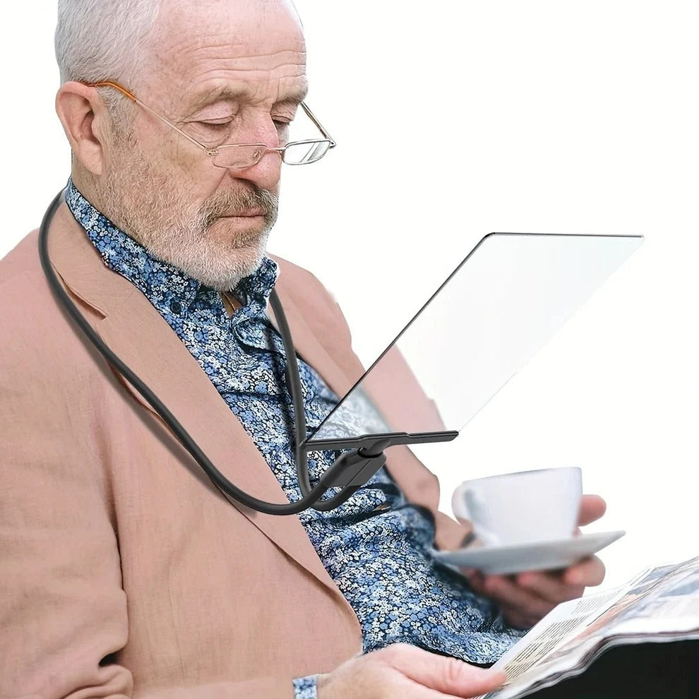 Hands Free Magnifying Glass with Flexible Neck for Easy Reading
