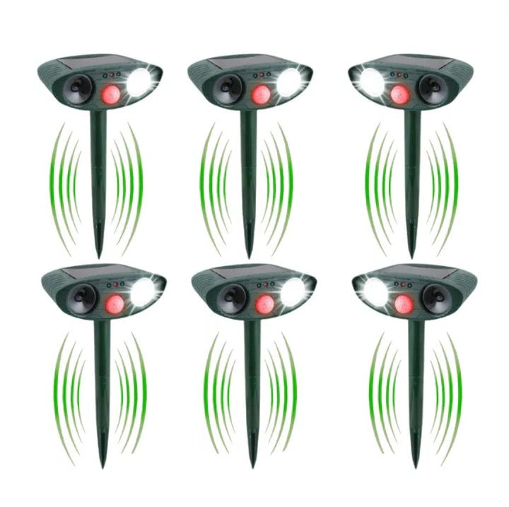 Solar Powered Ultrasonic Chipmunk Repeller