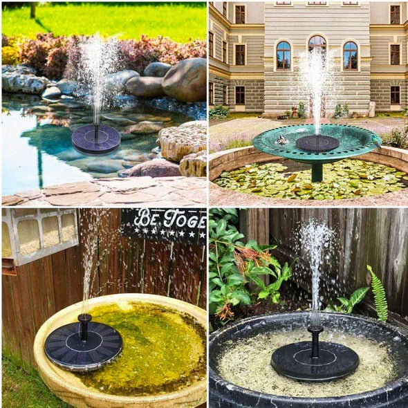 Solar Powered Garden Fountain Pump