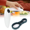 Hands-Free Electric Can Opener with Built-In Bottle Opener