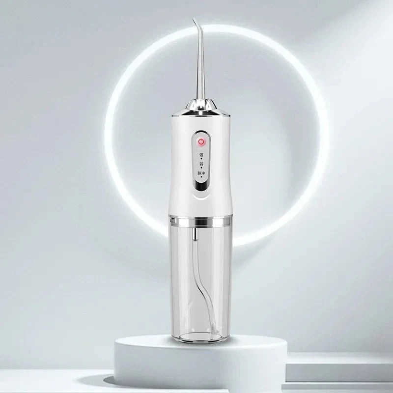 Rechargeable Water Flosser with Replaceable Nozzles
