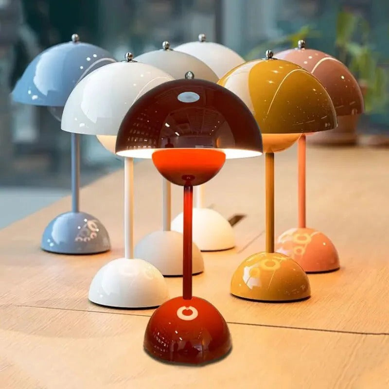 Nordic Mushroom Lamp with USB Charging