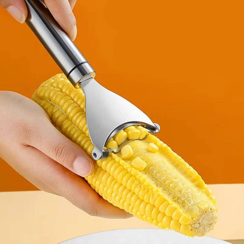 Stainless Steel Corn Peeler with Ergonomic Grip