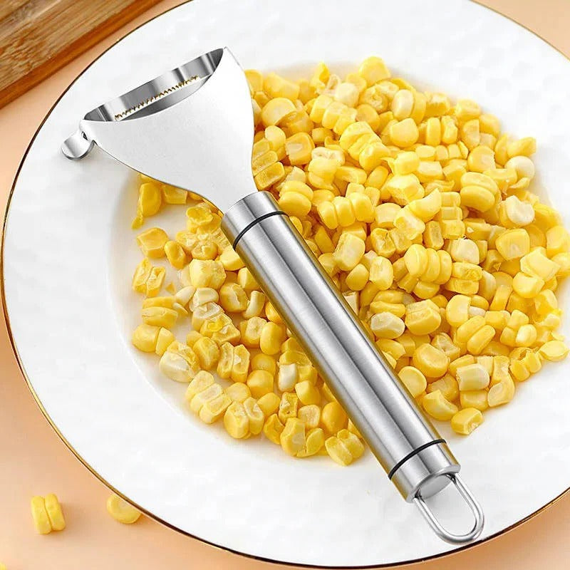 Stainless Steel Corn Peeler with Ergonomic Grip