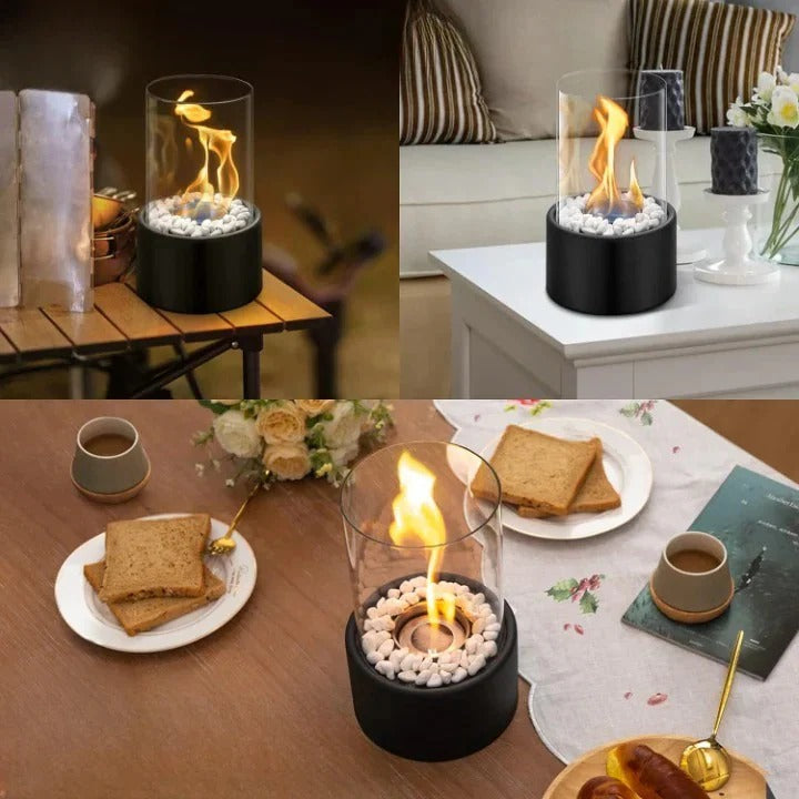 Mini Portable Glass Tabletop Fireplace