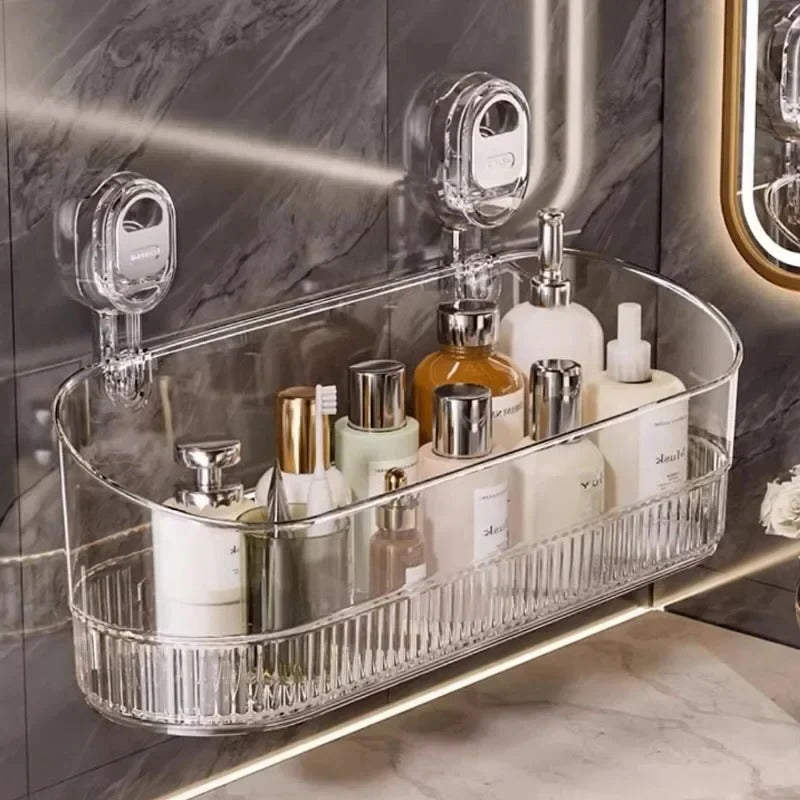 Suction Cup Storage Rack for Bathroom Essentials