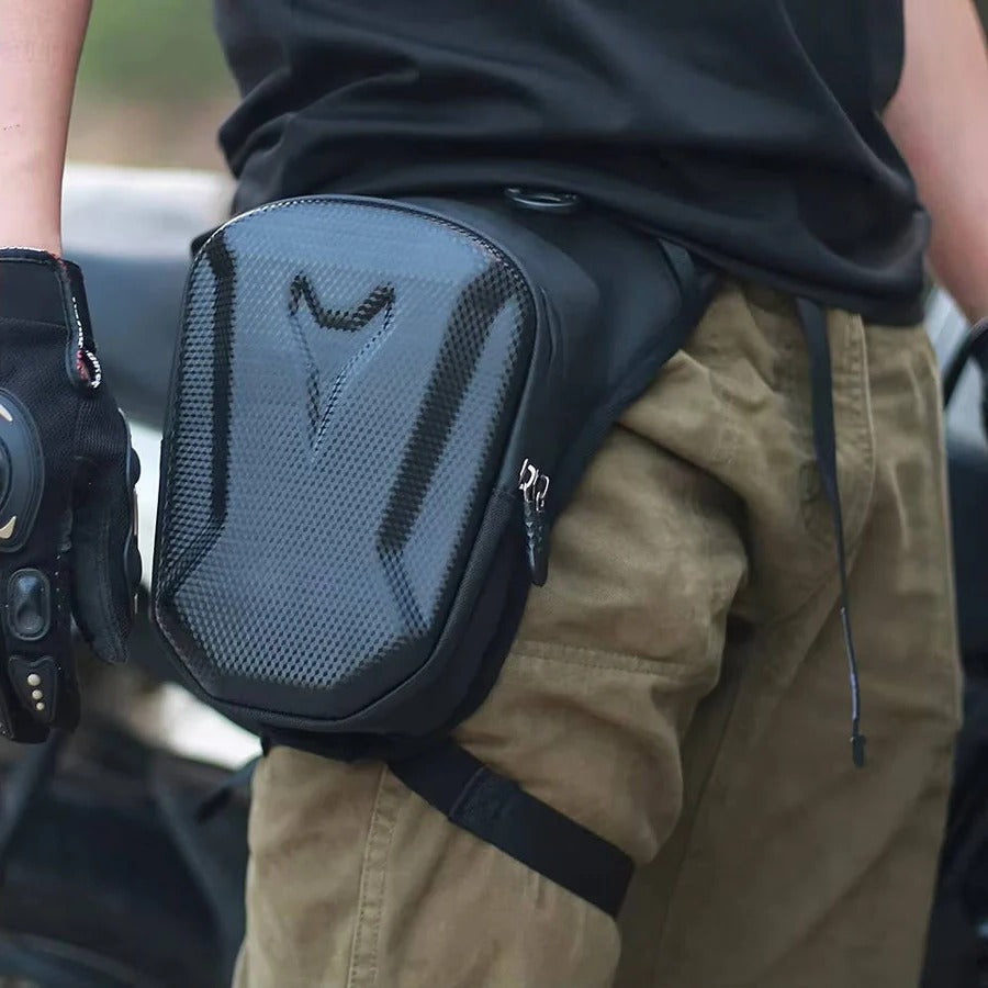 Motorcycle Leg Bag Waterproof with Secure Storage