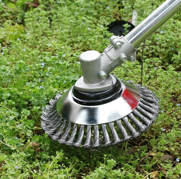 Steel Wire Weed Brush Attachment for Lawn Trimmer