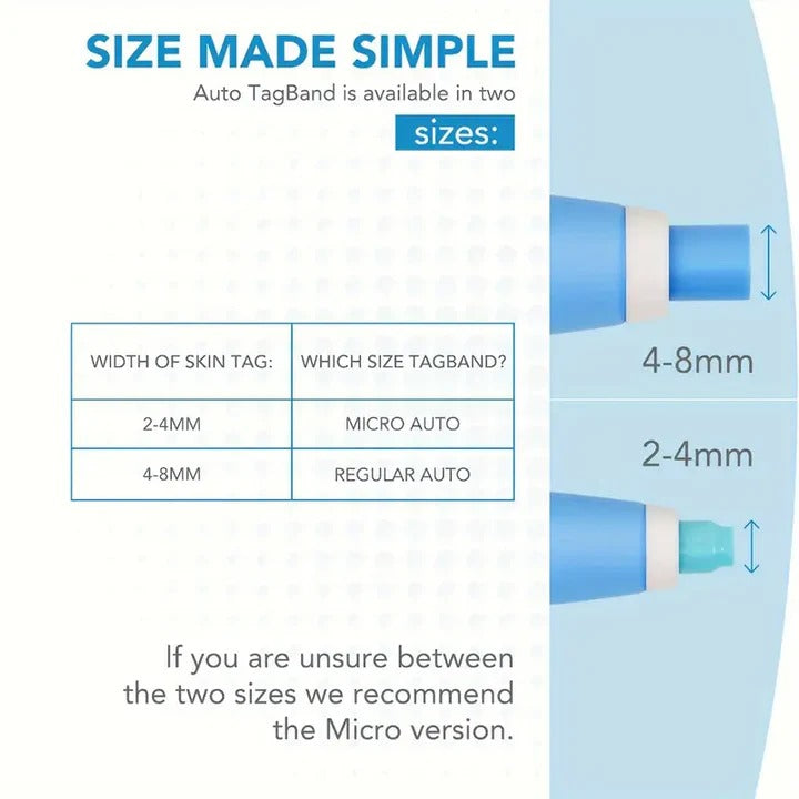 Skin Tag Removal Kit with Silicone Bands & Pen Band Tool