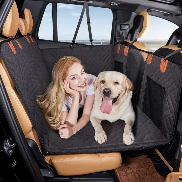 Durable Dog Car Seat Cover with Hard Base for Stability
