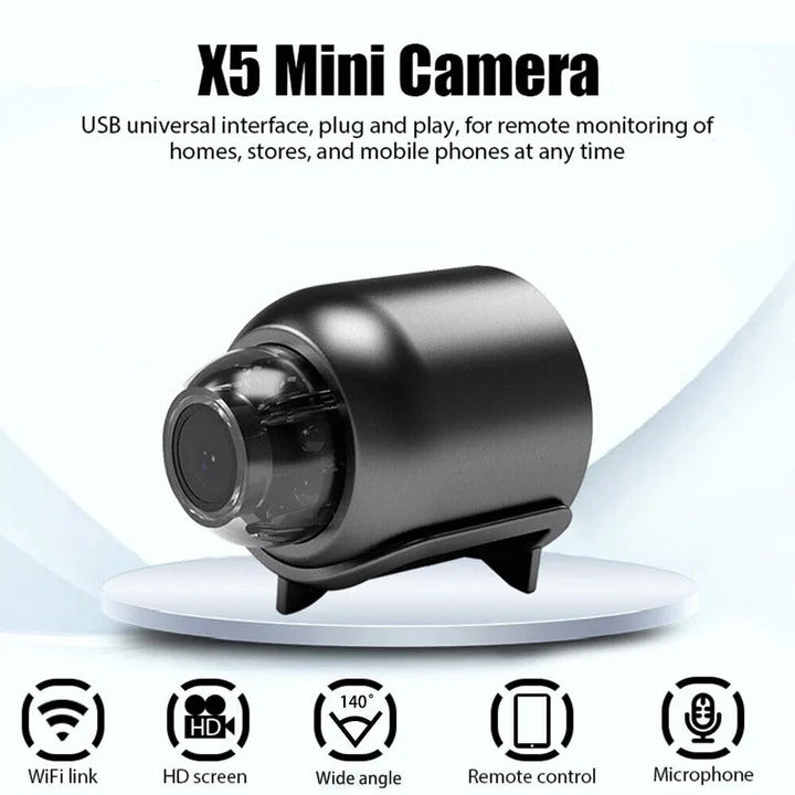 Mini WiFi Camera with Night Vision for Home Security