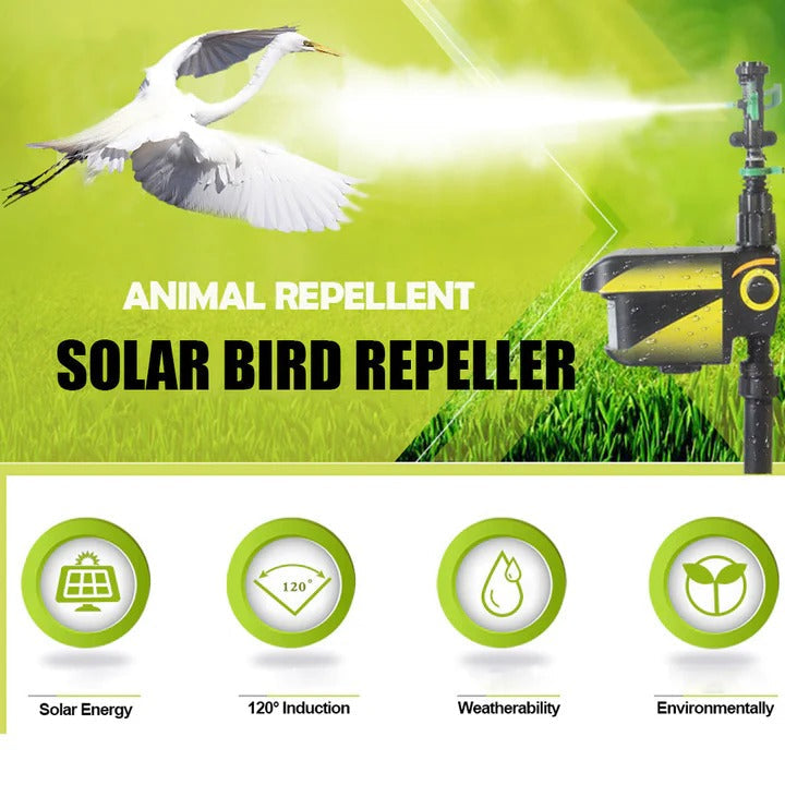 Solar Powered Motion Activated Sprinkler for Deer Repellent
