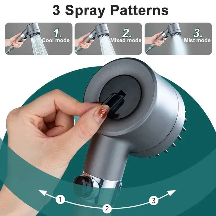 Adjustable High Pressure Showerhead with Multiple Spray Modes