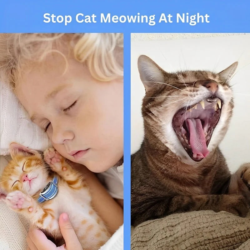 Adjustable Cat Feedback Collar – Sound & Vibration Modes