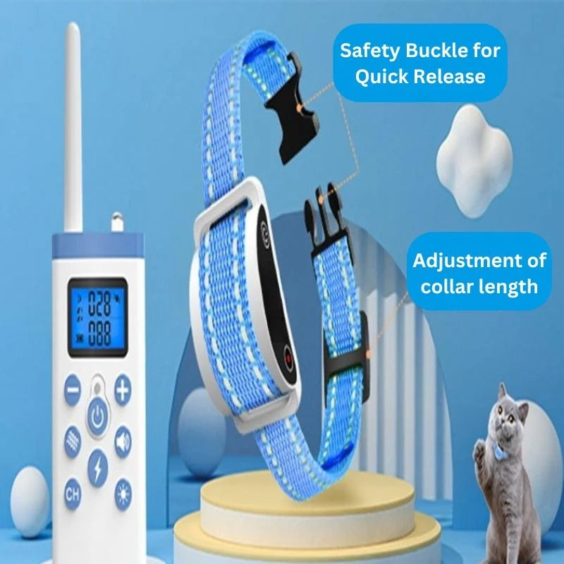 Adjustable Cat Feedback Collar – Sound & Vibration Modes