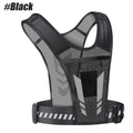 Adjustable Reflective Running Vest with Secure Phone Pocket