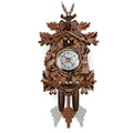 MDF Cuckoo Wall Clock with Carved-Style Details