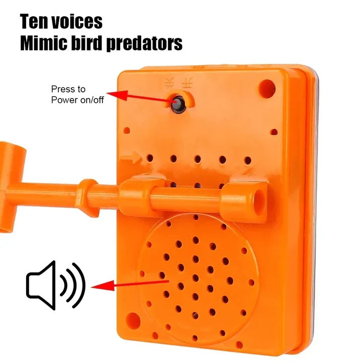 Solar Powered 360° Bird Repeller with Reflective Spinning Design