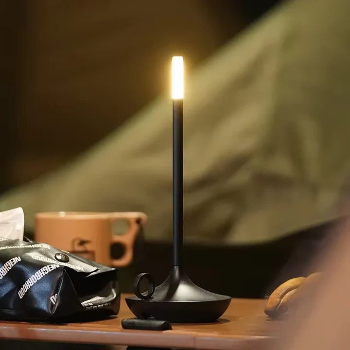 LED Touch Table Lamp with Rechargeable Battery for Home Use