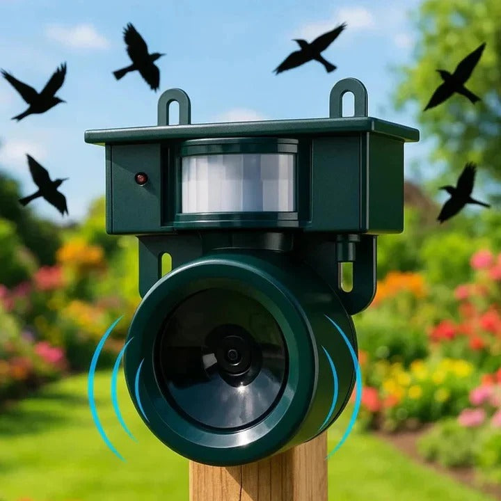Automatic Motion Sensor Bird Repellent Device for Yard Protection
