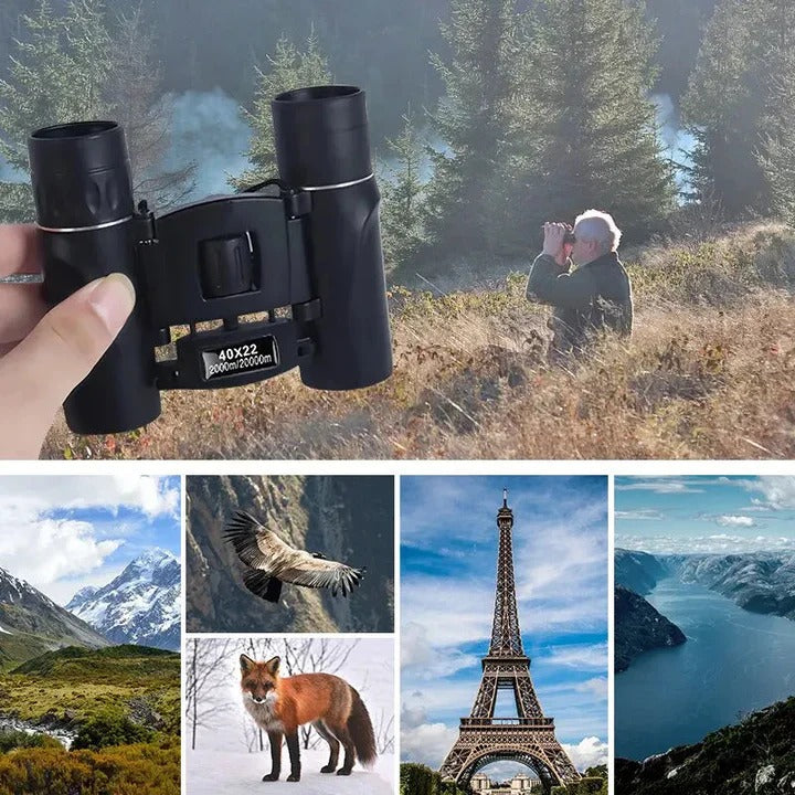 High Definition 40x22 Compact Binoculars for Hunting and Camping