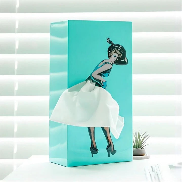 Creative Flying Skirt Tissue Holder for Living Room and Office